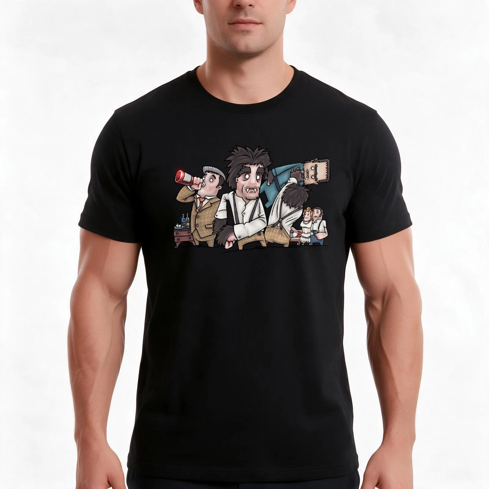 Bide A Wee rumble T-Shirt, Summer Casual Cotton Tee, Oversized Streetwear Tops, Vintage Graphic Print, Loose Fit Short Sleeve