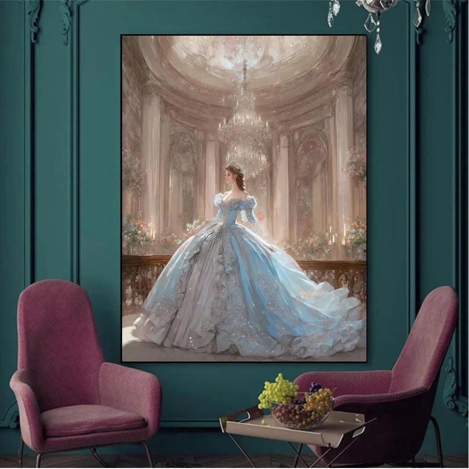 5D Diamond Painting 2026 Retro Princess Dance Skirt Full Square/Round Diamond Mosaic Kits Rhinestone Embroidery DIY Home Decor