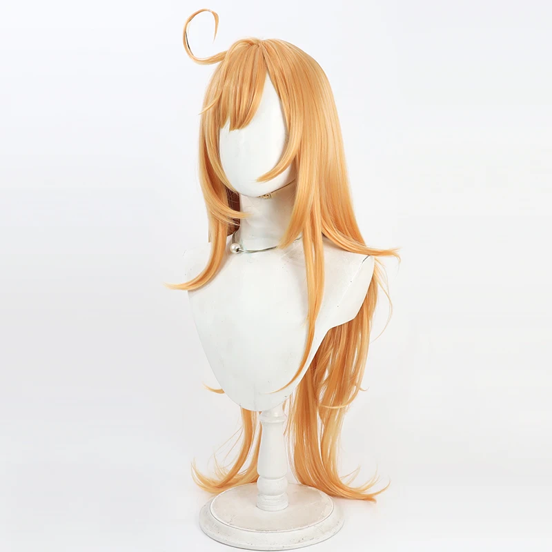 Juego Genshin Impact Escoffier Cosplay peluca Escoffier peluca larga 80CM para Comicon fiesta de Todos los Santos adultos mujeres hombres