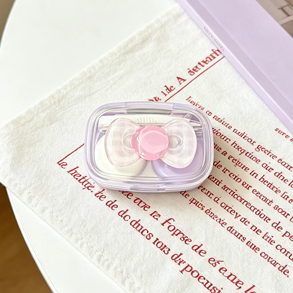 Contact Lens Case Compact Travel Contact Lens Box Compact Contact Lens Holder Protective For Office Short Travel Outdoor