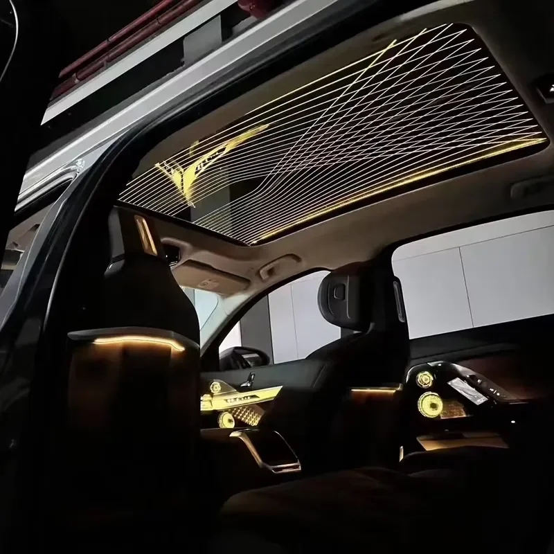 AP01 New LED Fiber Optic Star Ceiling Kit for Car Panoramic Sunroof Film Headliner Interior Ambient Lighting Universal