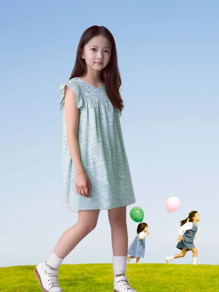 Fresh floral dress for girls: light and breathable, a must-have for summer, elegant ruffle design