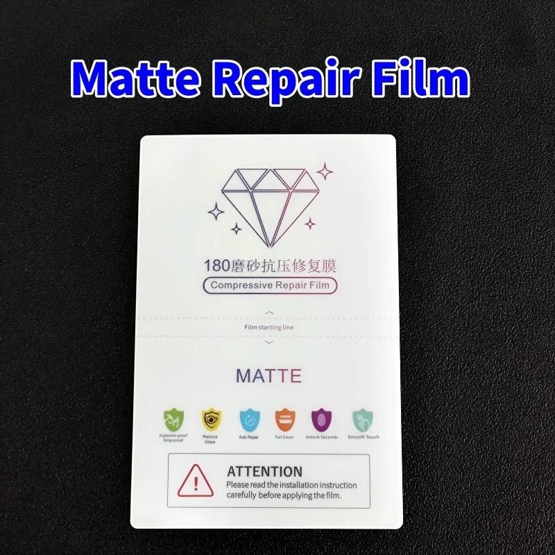 50pcs EPU Matte Compression Repair Hydrogel Film Sheets For Mobile Phone Screen Protector Plotter for Cutter Machine