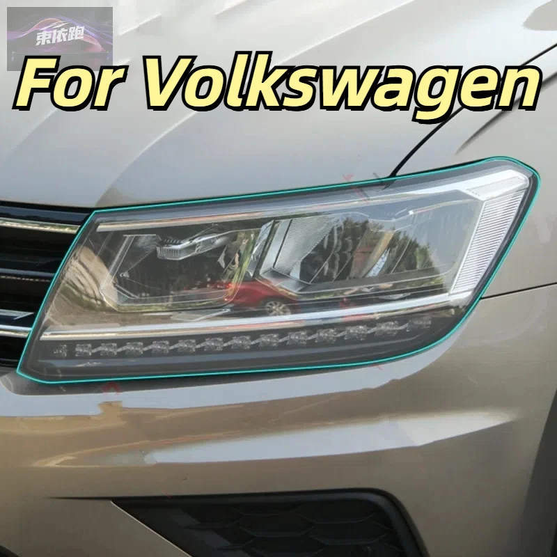 

For Volkswagen Tiguan 5N MK2 2017-Present Car Front Rear Headlights Protective Film Anti Scratch Black Transparent TPU Sticker