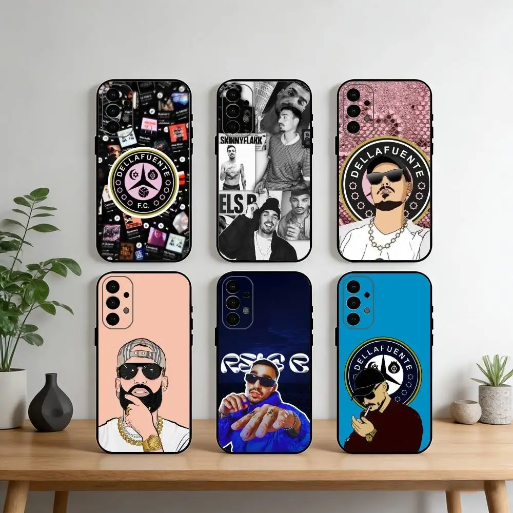 

D-Dellafuente-FC Phone Case For Samsung S25,S24,S21,S22,S23,S30,Ultra,S20,Plus,Fe,Note,10,9,5G Black Cover