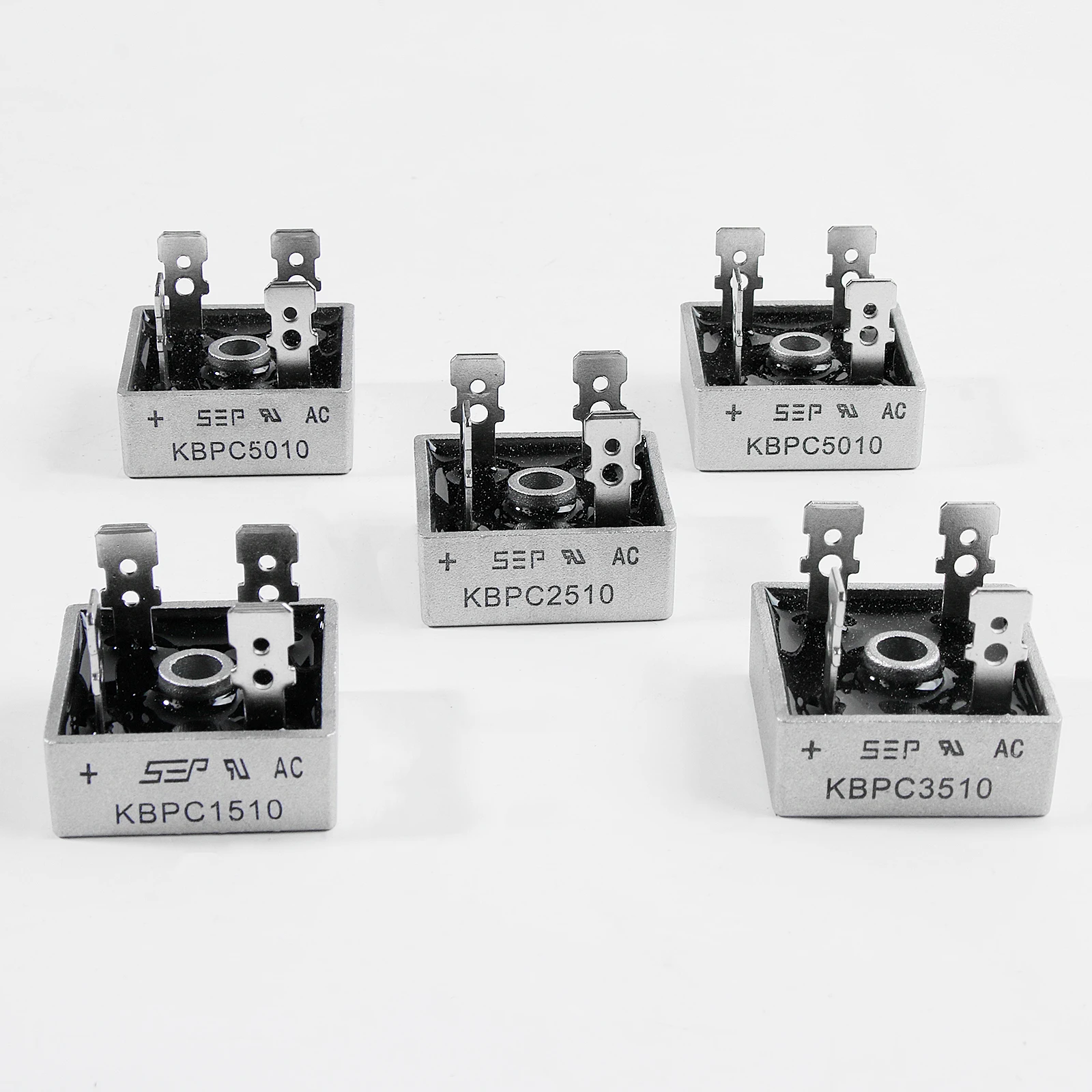 مقوم جسر ديود kbpc5010 kbpc1510 kbpc2510 pcb3510 50a v مكونات إلكترونية أحادية الطور ، 2