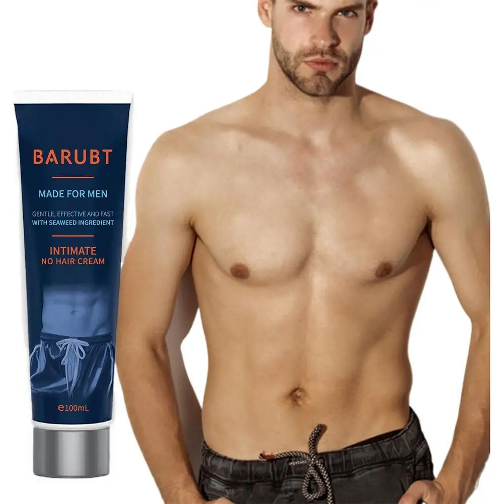 

100g Men'S Painless Hair Removal Cream Mild Non Irritating Hair Removal Cream Body Arm Armpit Leg Gentle Refreshing Hair Removal