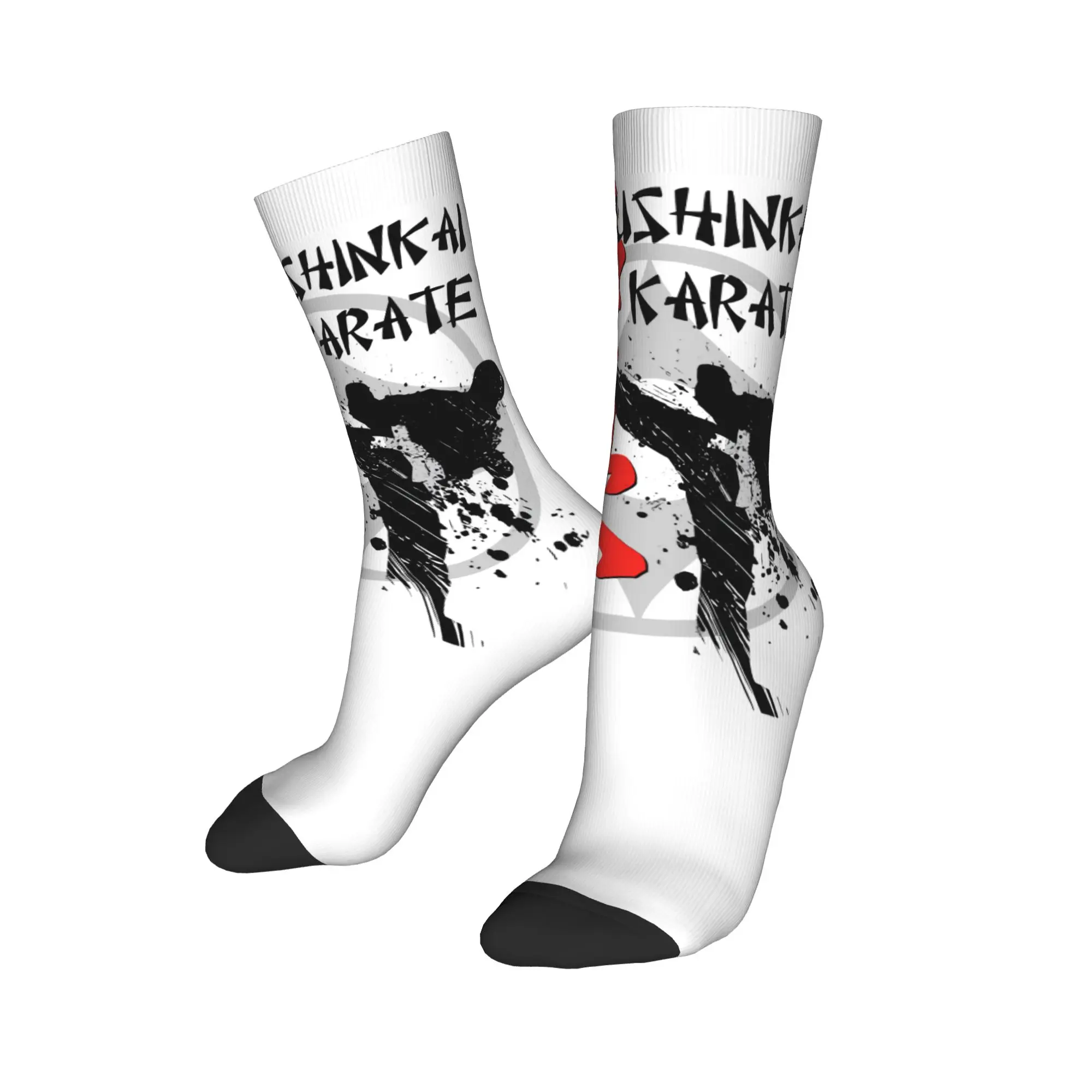 Custom Kyokushi Karate Men's Crew Socks Unisex Cool Martial Arts Spring Summer Autumn Winter Dress Socks view 3