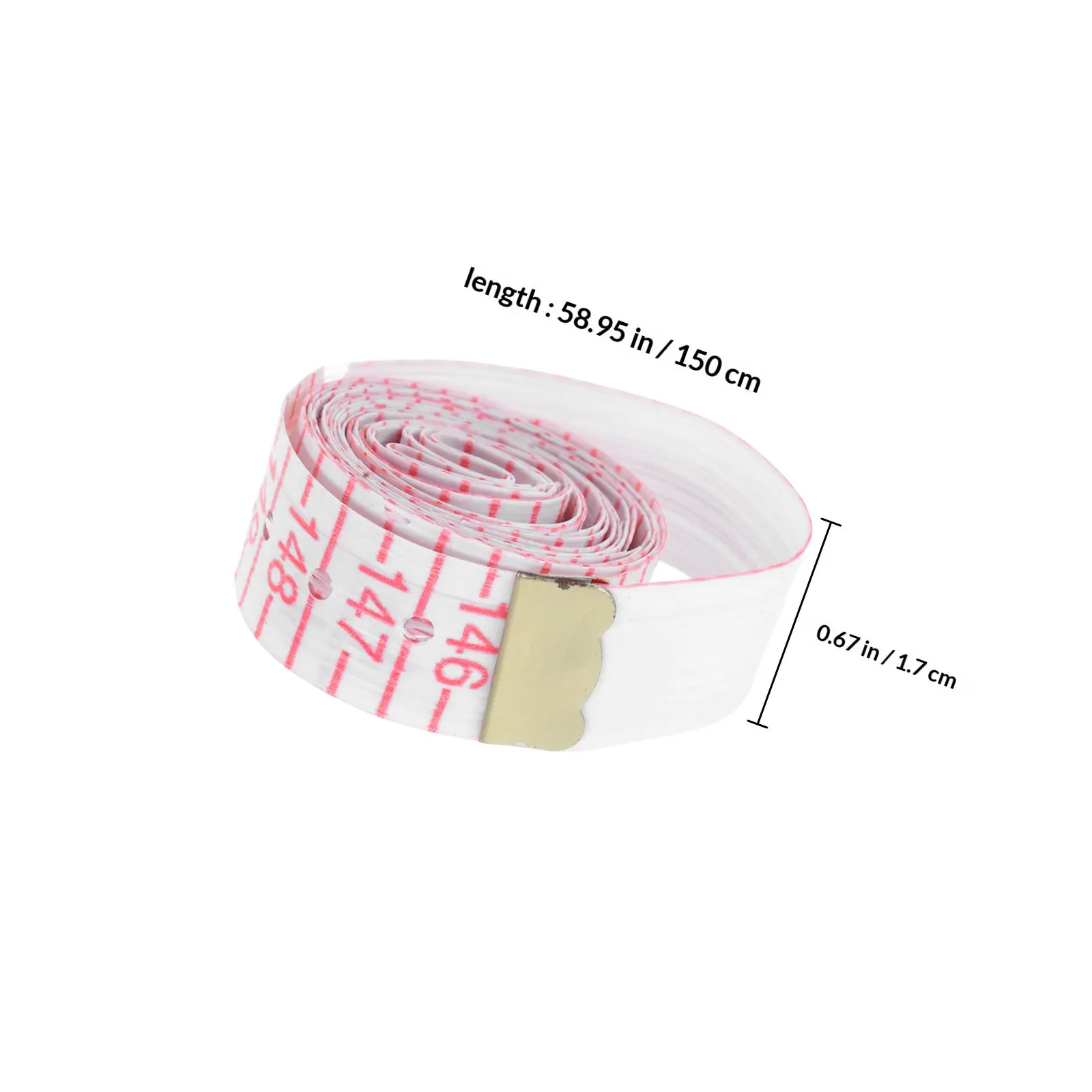 Soft Flexible Braille Tape Measure 150Mm for Blind People Tactile Measuring Tool Assistive Device for Vision Impairment Sewing