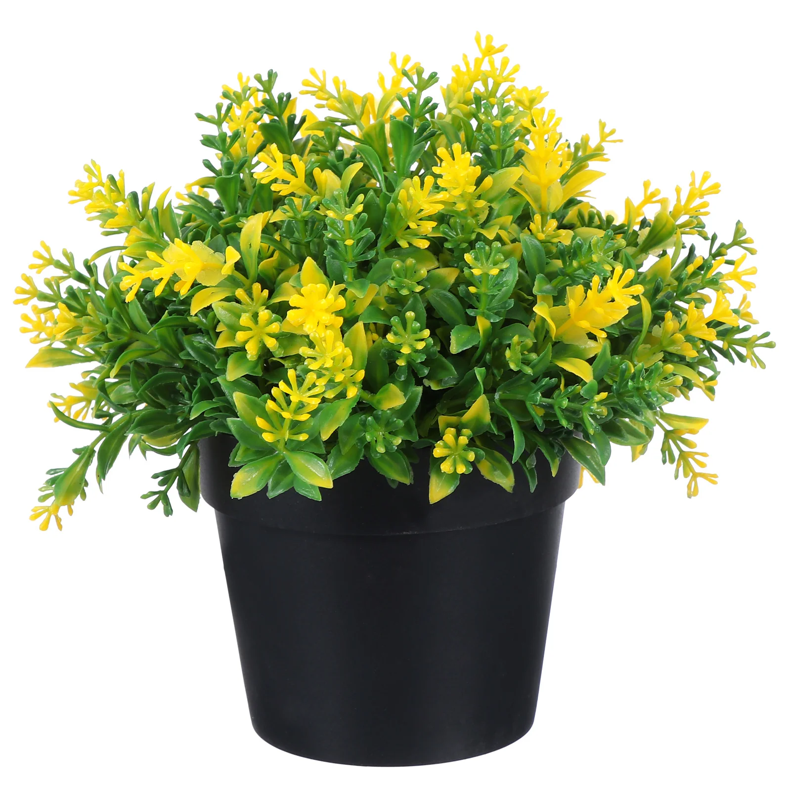 

Simulated Potted Plant Fake Flowers Home Decor Artificial Realistic Bonsai Desktop Plastic Green Plants Office