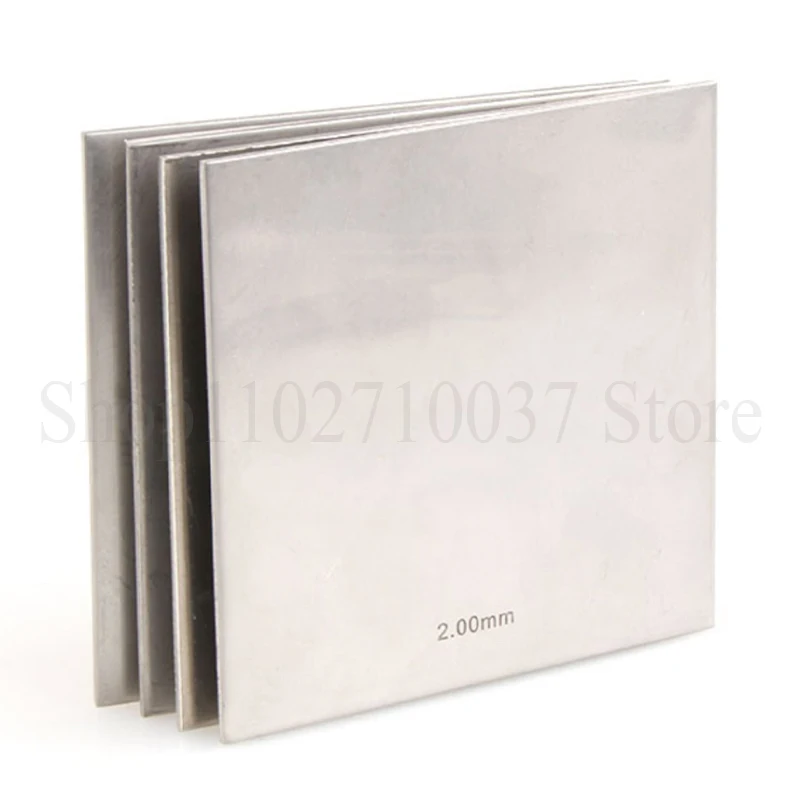 1PCS 100x100mm 200x300mm 304 Stainless Steel Plate Flat Brushed Metal Polished Plate Steel Sheet Thickness 0.02-2.5mm