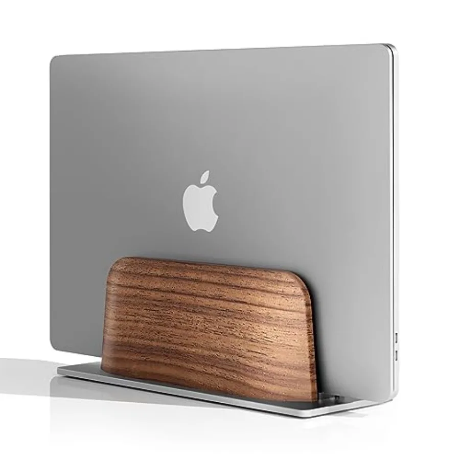 

Вертикальная подставка для ноутбука на стол, держатель для MacBook, MacBook Pro и других ноутбуков, черное дерево