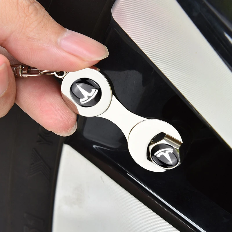 

4 шт. для автомобильных колес Tesla, колпачки для клапанов обода, Стайлинговые чехлы, модель 3 Y S X Roadster MODELY MODEL3 P75D P85D P90D P100D Украшение