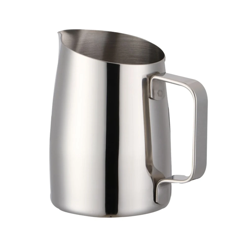 

400 ML Coffee Milk Mug Pull Flower Frothing Pitcher Unbreakable Rustproof Latte Art Cappuccino Kitchen Bar Utensil Gift