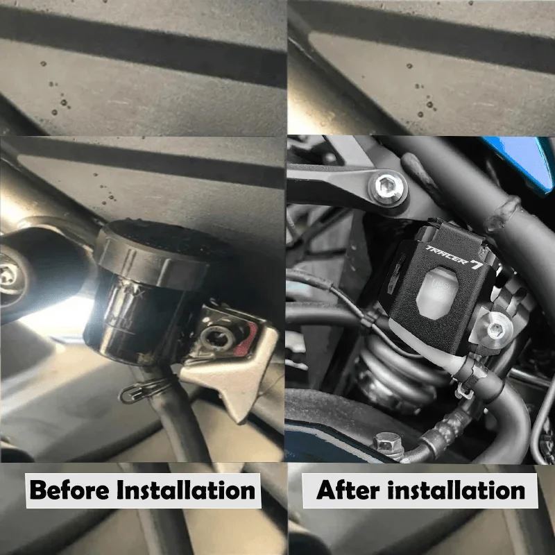 لياماها الراسم 7 /7GT أحدث اكسسوارات الدراجات النارية باستخدام الحاسب الآلي الألومنيوم الخلفي سائل الفرامل غطاء اسطوانة حماية خزان النفط