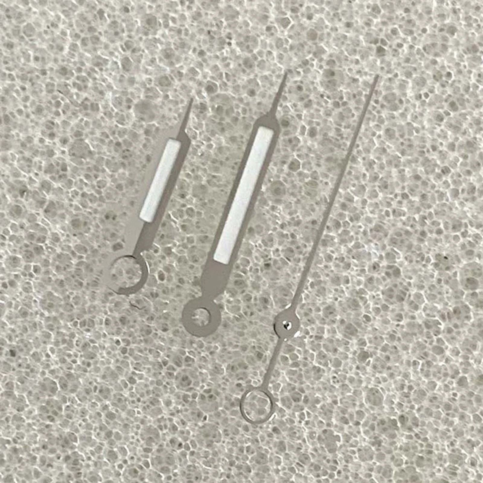 Silver Edge White syringe Shape Needle Green Luminous Watch Hands Modify Accessories for Japan NH35/ NH36/4R/7S Movement