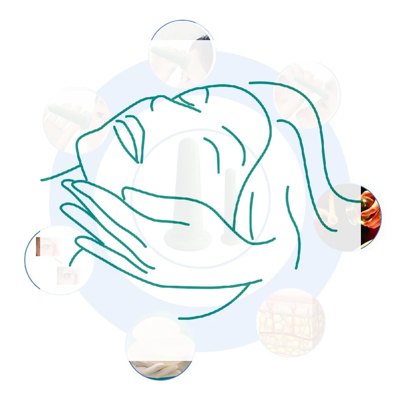Silicone vácuo cupping massagem frascos anti celulite massagem facial ventosas rosto pescoço elevador raspagem da pele guasha anti rugas