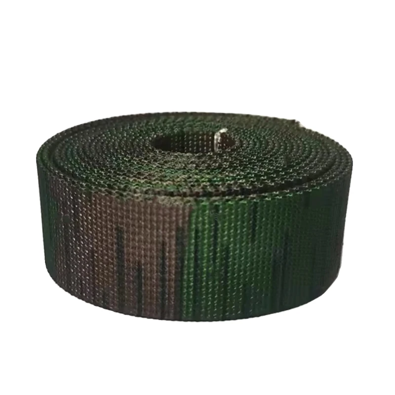 1 Meter Long 2.5cm Width German Splintertarn Camouflage Webbing Non-elastic Strips Tactical Bag Polyester Straps Belt Molle DIY