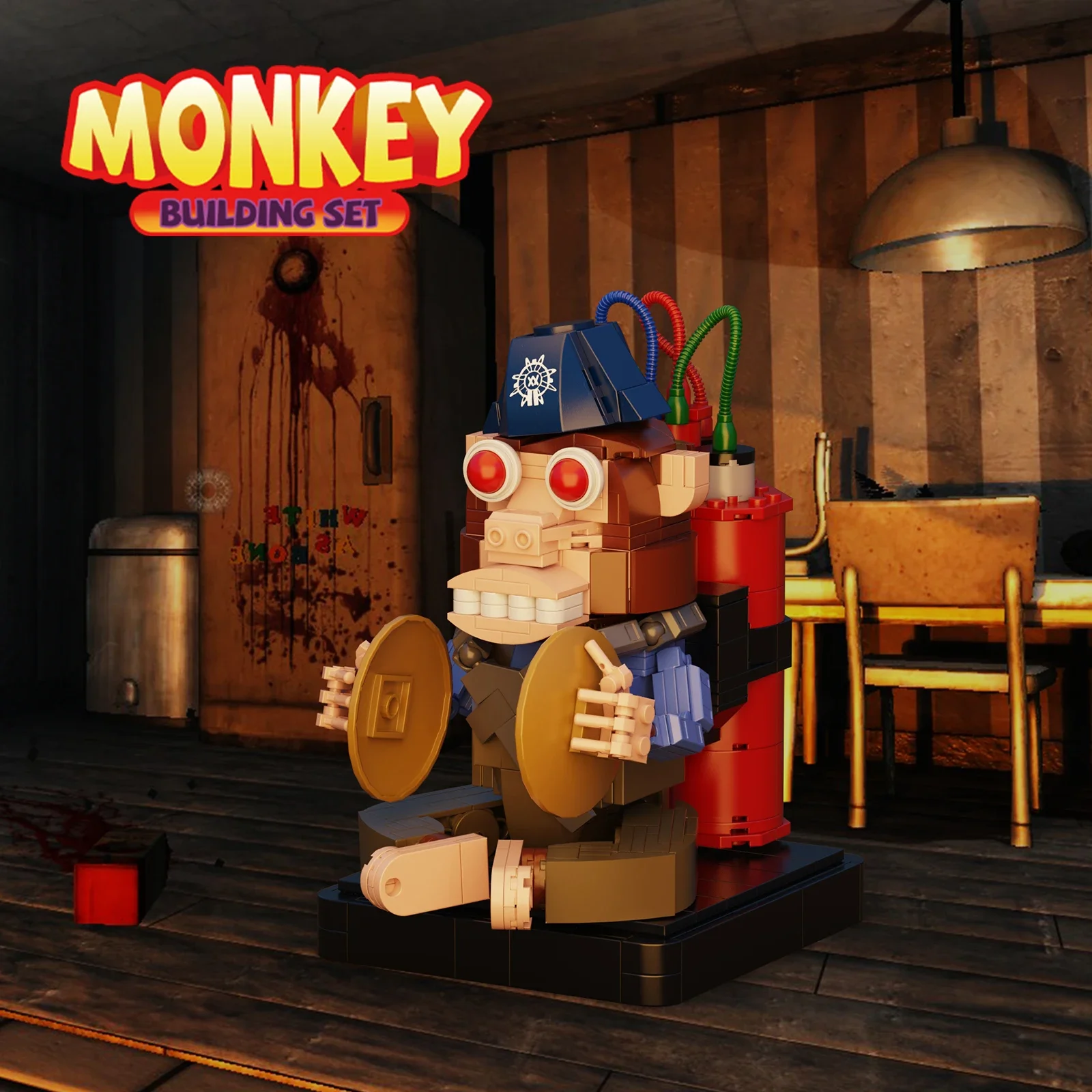 MOC Monkey Bombs Building Block Set from Calls Dutys Game,Christmas Gifts for Kids and Adults