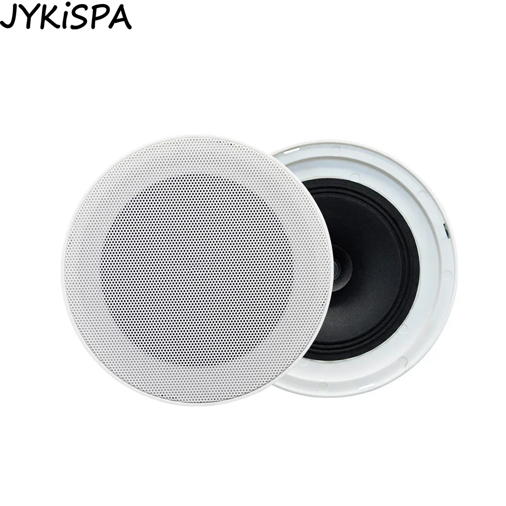 4.5 Inch Home Theater Sound System Ceiling Speaker Background Music White Round Built In Wall Loudspeaker HiFi PA System