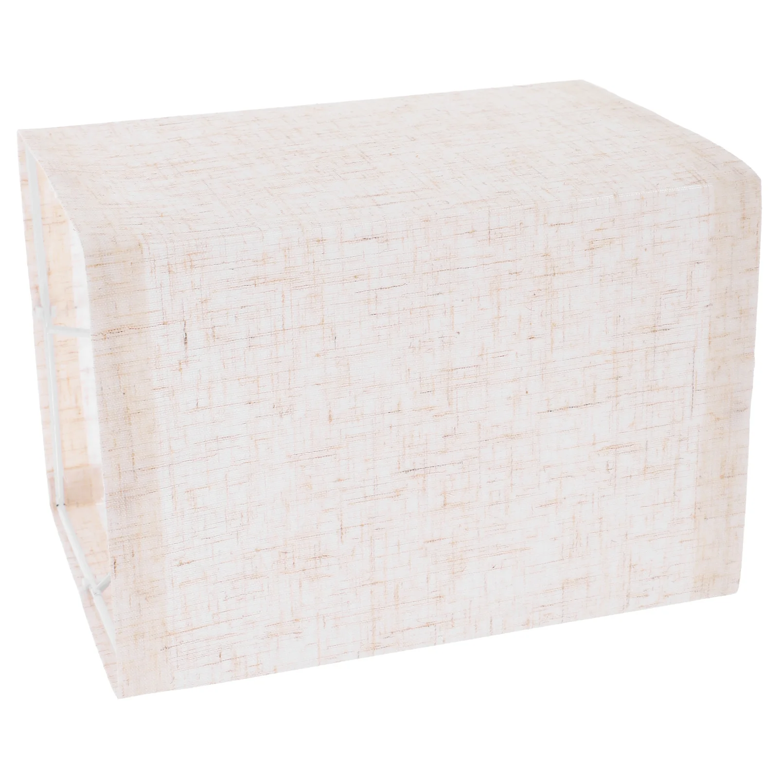 عاكس الضوء من قماش الكتان لمصباح أرضي الطاولة بجانب السرير، غطاء خفيف من القماش المستطيل، نمط مربع E27، ناعم ودافئ