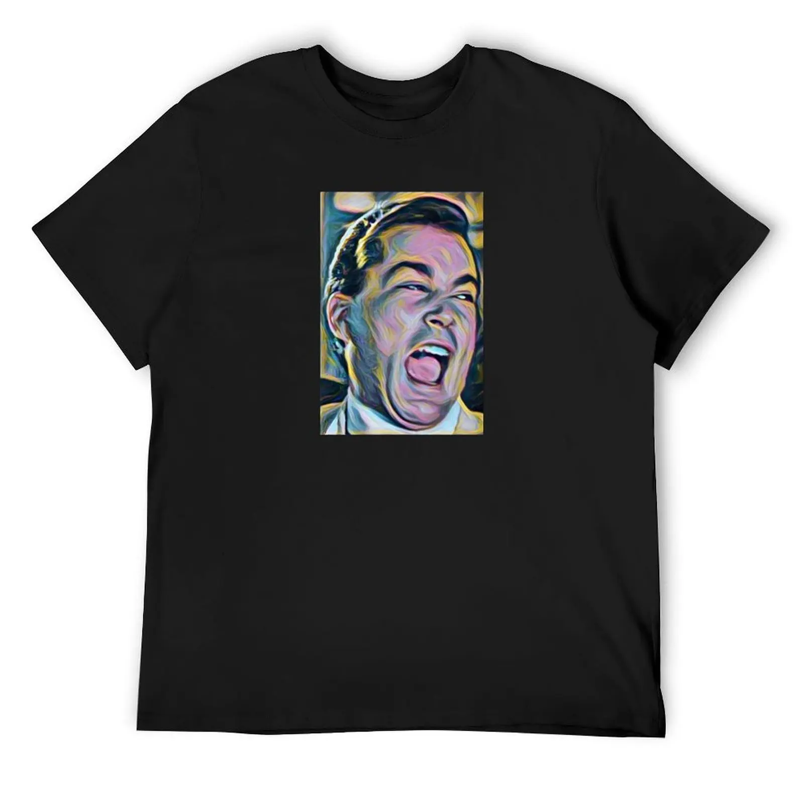 

Ray Liotta Laugh mafia gangster movie Goodfellas painting T-Shirt Short sleeve tee plus size clothes sweat shirts, men