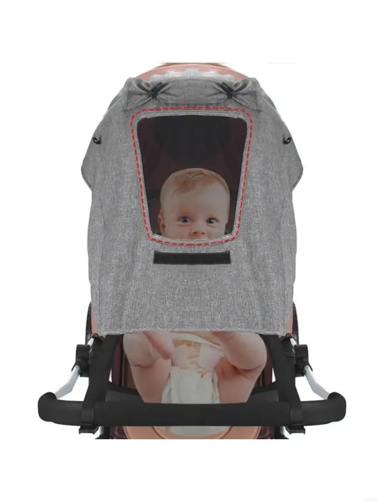 

Baby Strollers Sunshade Wear Resistant Protective Cover Full Canopy Detachable