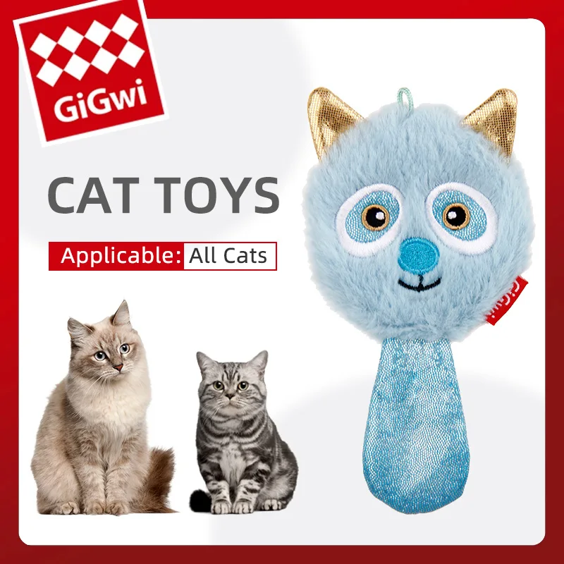 

GiGwi Cat Toy Teeth Grinding Owl Toys Funny Interactive Plush Pet Kitten Chewing Caterpillar Toy Claws Bite Cat mint For Cats