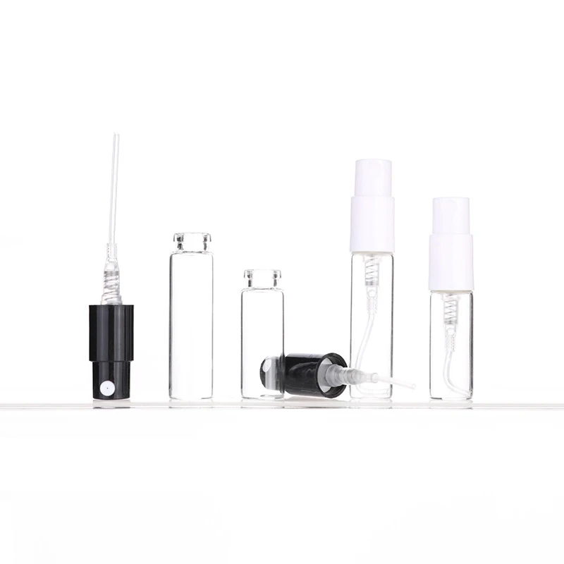 1ml 1.7ml 3ml Perfume Vials Mini Tester Bottles 2ml Sample Glass Spray Bottle