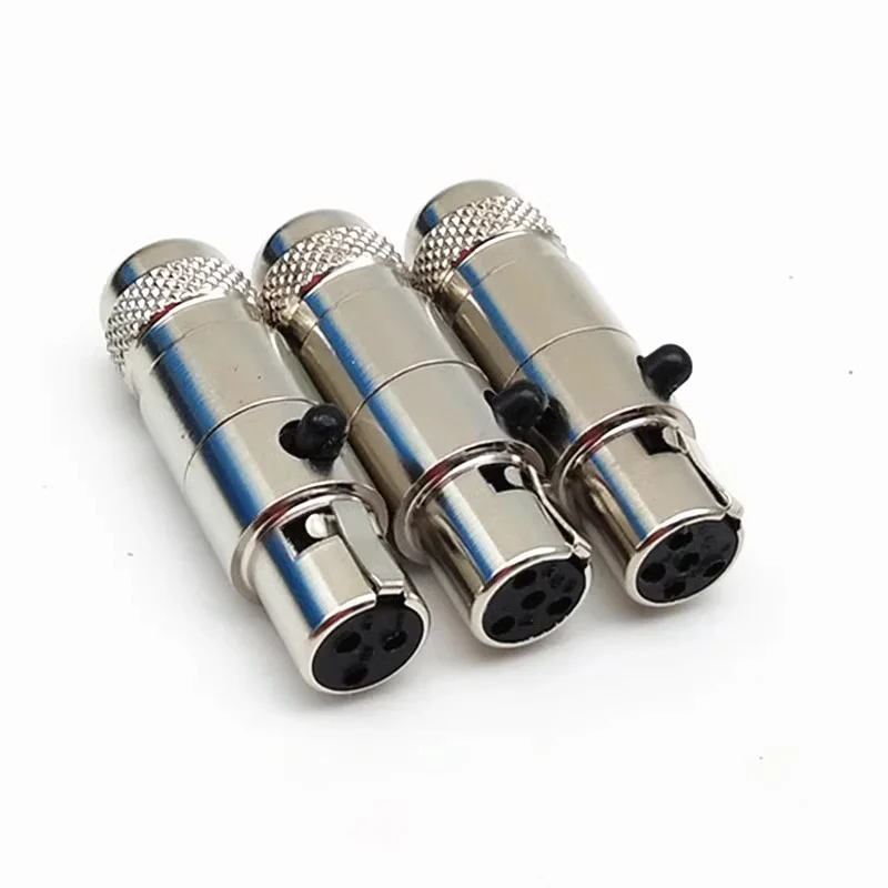 3/4/5/6pin Mini XLR Aviation Connector Female Plug Male Socket Zinc Alloy+copper pins for MIC Microphone Audio Video Connecting