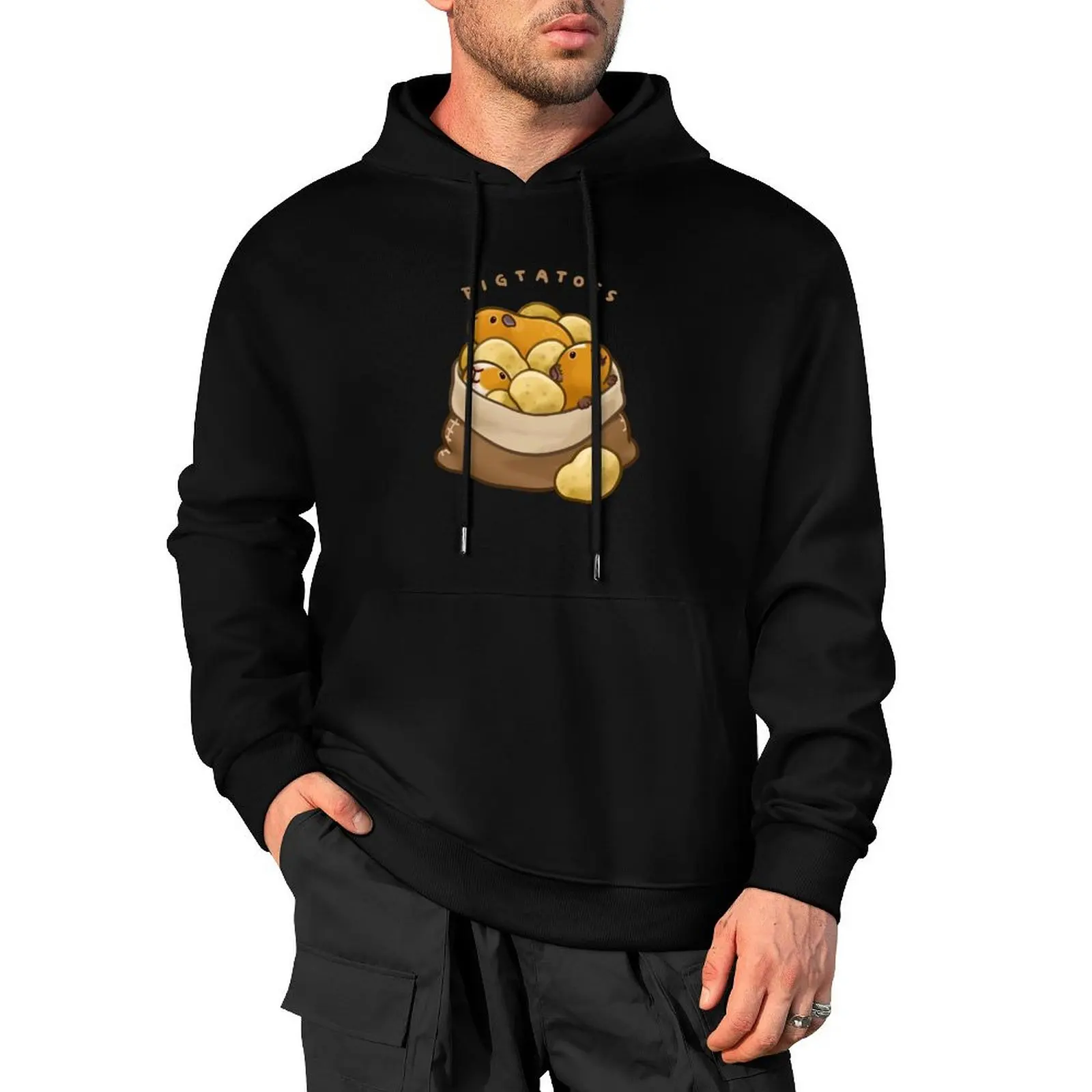 

Pigtatoes Pullover Hoodie winter clothes men clothes mens clothing aesthetic clothing anime hoodie