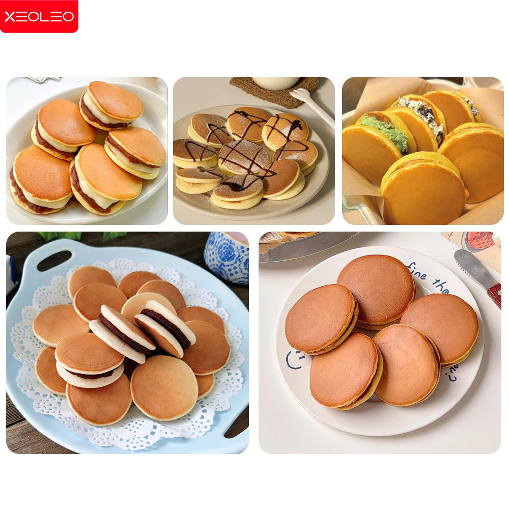 XEOLEO Electric 36 PCS Pancake Machine 850W Mini Pancake Maker Mini Dutch Gaufriers Dorayaki Mini Hotcakes