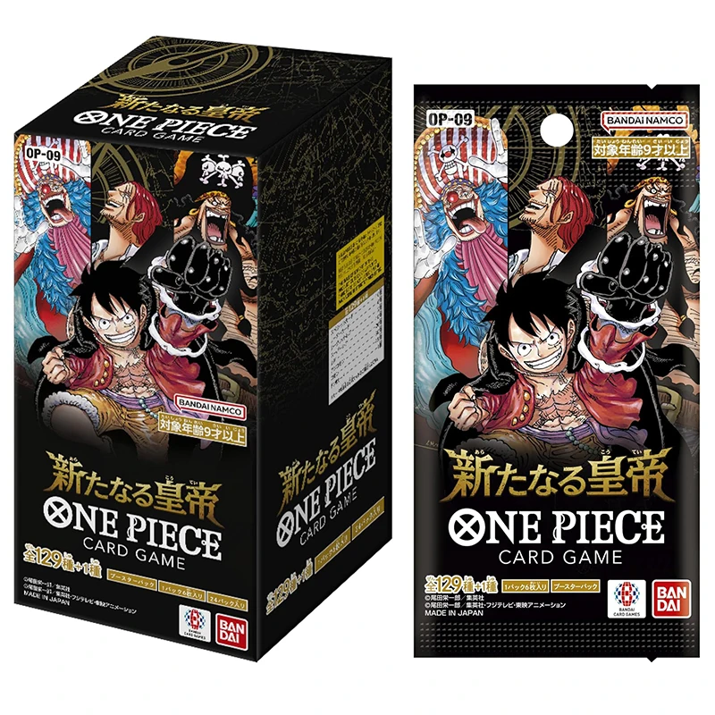 BANDAI ONE PIECE Card Game The New Emperor OP-09 Booster BOX TCG JAPAN Anime Collection Card 6 Cards Per Pack