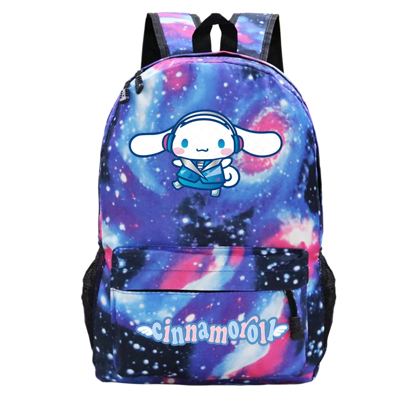 

Cute Cartoon Cinnamoroll Print Schoolbags Student Bookbags Children Teeneger School Backpack Large Capacity Bag Anime Gifts