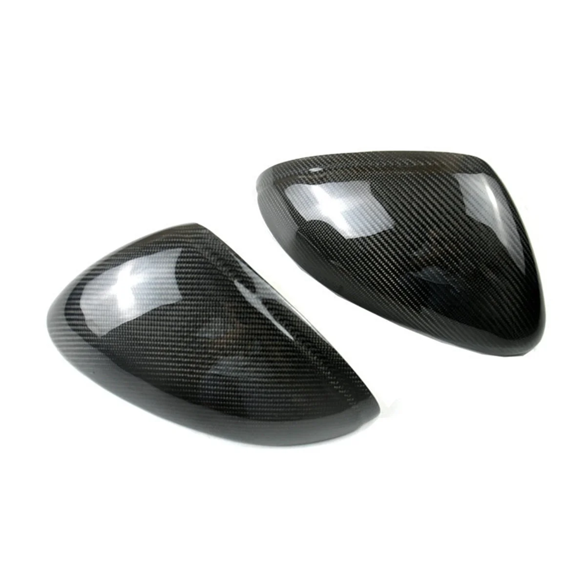 Cubiertas de espejo retrovisor de fibra de carbono Real para Porsche Macan 2014-2022 tapa de espejo lateral de puerta-L49A