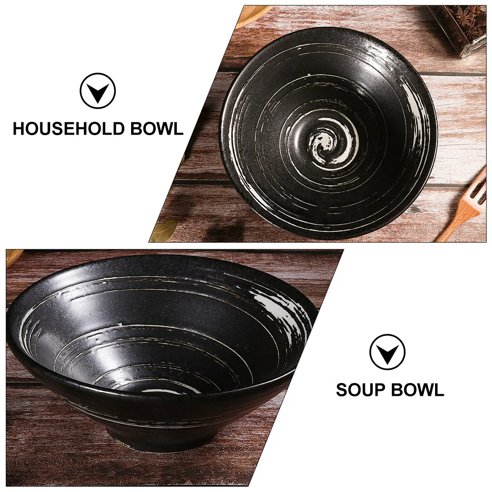 

Food Serving Tableware Ramen Bowl Japanese Style Ceramic Household for Restaurant