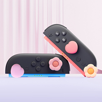 Flower Love Silicone Thumb Stick Grip Cap Cover For Nintendo Switch 2/NS oled/Lite For Sony PS5 PS4 Pro Slim Xbox One Series X/S