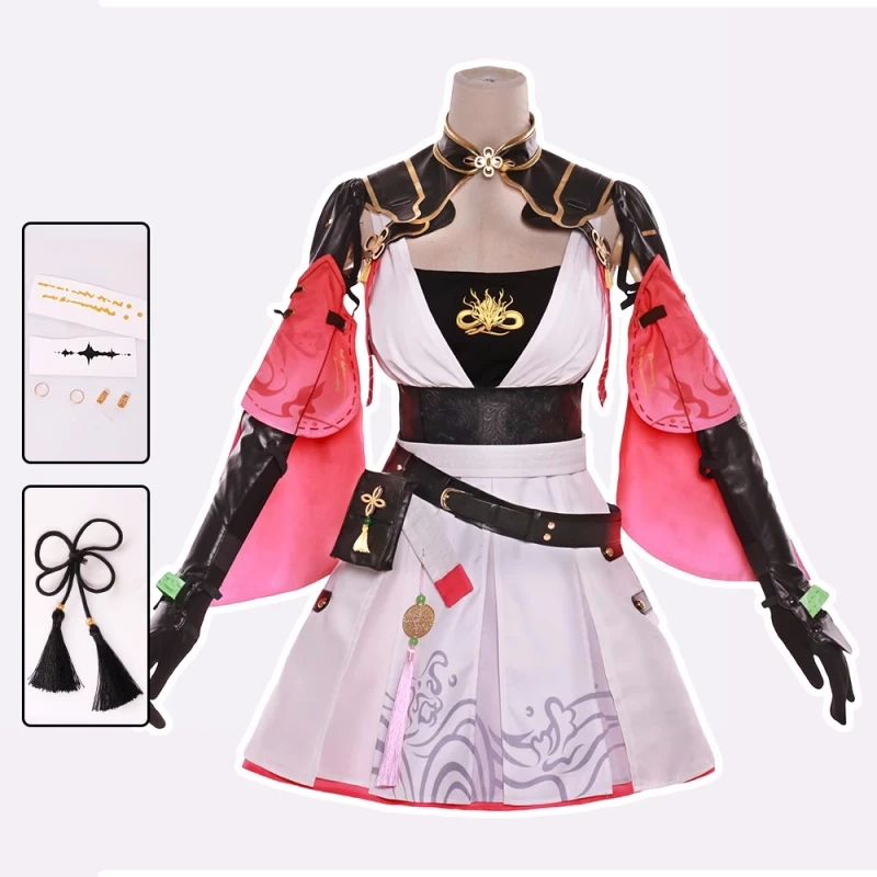 Taoqi Cosplay Costume Wuthering Waves Anime Women Sweet Dress Uniform Halloween Comic-con Party Suit Role Play Clothing Pre-sale