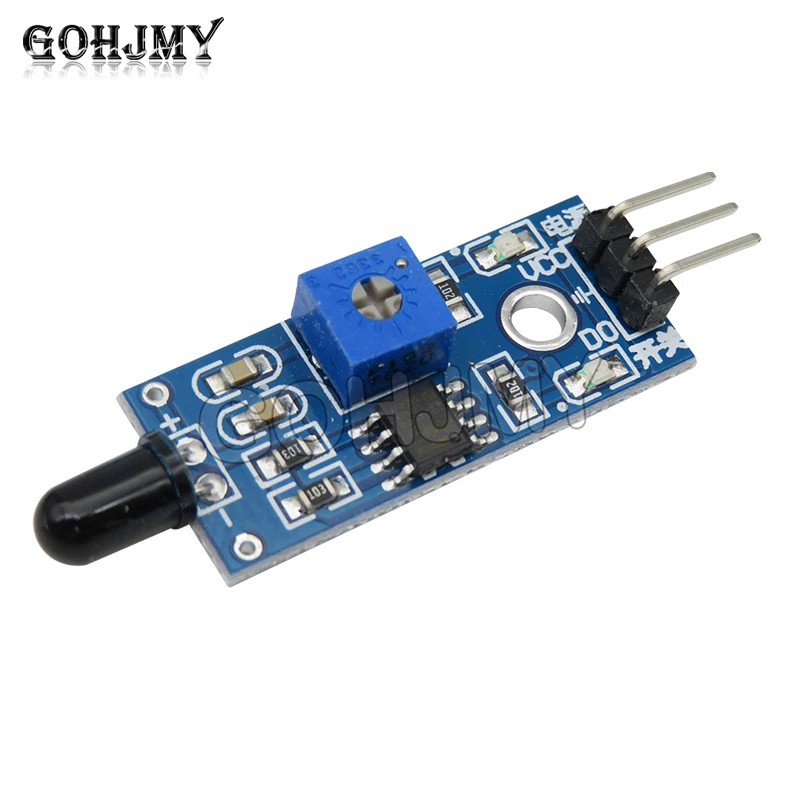 LM393 3 Pin / 4 Pin IR Flame Detection Sensor Module Fire Detector Infrared Receiver Module GOHJMY