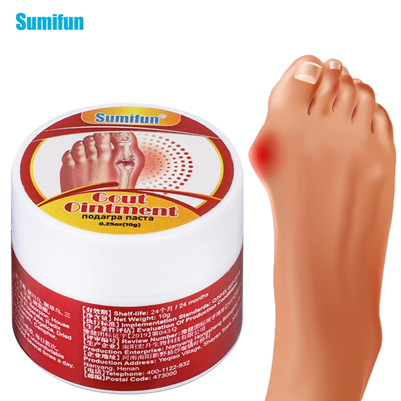 

20g Sumifun Gout Bunion Pain Relief Cream Toe Joint Hallux Valgus Corrector Ointment Athlete's Foot Flexibility Cream for Joints