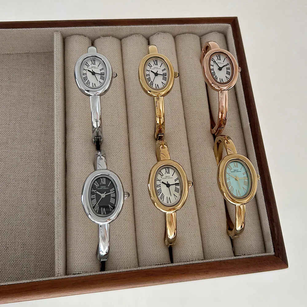 Elegant women's watch, oval bracelet watch, stylish small dial, high-end women's watch, high-quality luxury watch, female gift