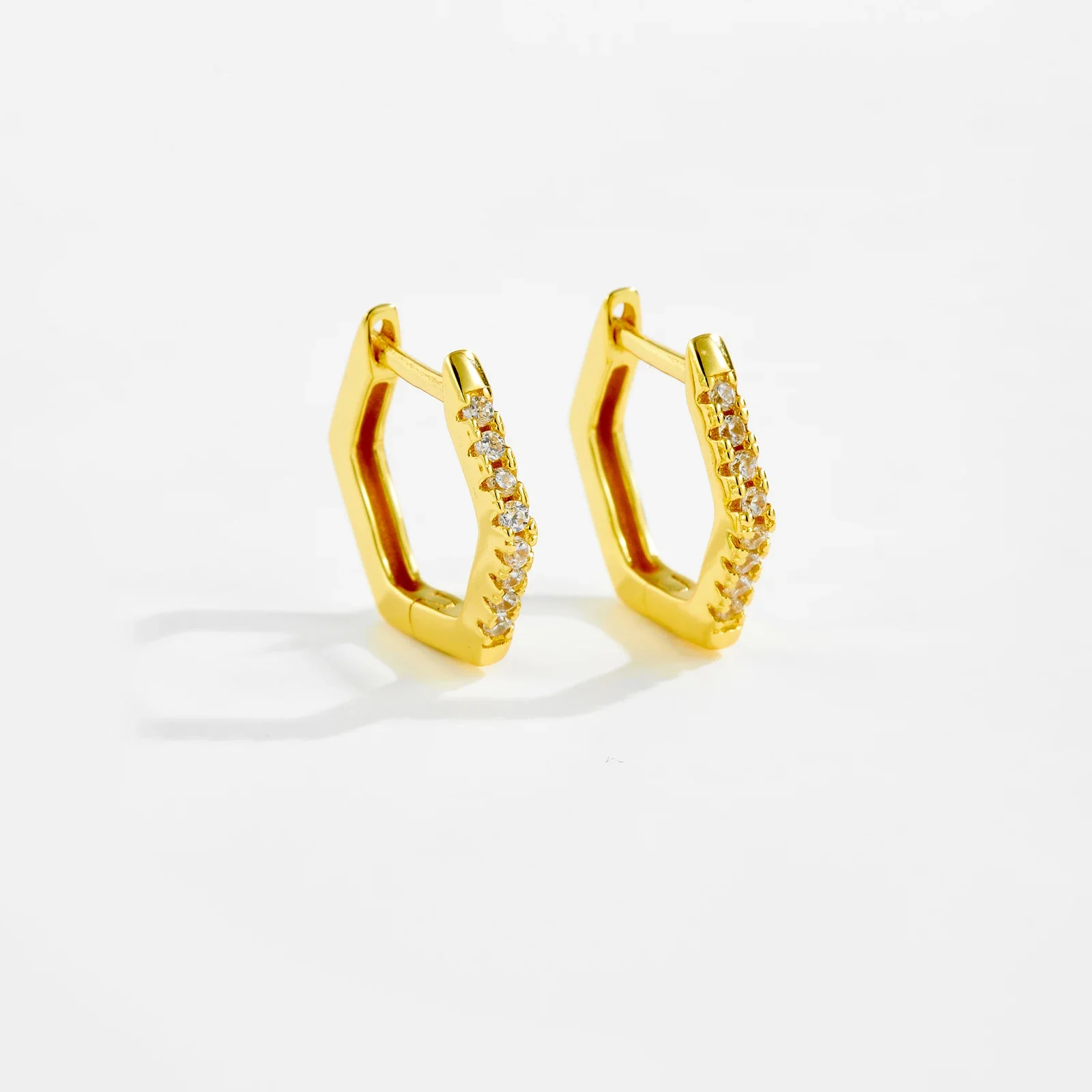 KIKICHICC-pendientes de aro con circonita cúbica geométrica para mujer, de Plata de Ley 925, clásico, de lujo, regalo de joyería para boda 2024