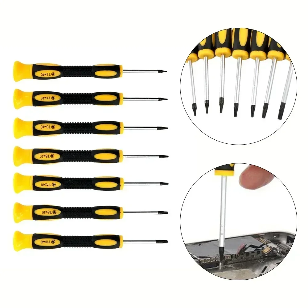 7Pcs T3-Precision Screwdriver Set T7 T8 With Hole Screwdriver For Controllers Small Cutter Mobile Phone  Removal Tool