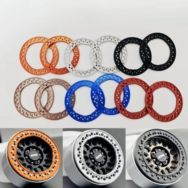 4PCS 1.9 Inch 2.2 Inch KMC Metal Wheel Hub Ring for 1/10 RC Crawler Car Traxxas TRX4 SCX10 RC4WD D90 TRX6 G63 Tank 300 Wrangler