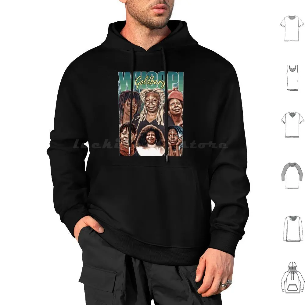 Whoopi Goldberg Tribute Homage Classic Bootleg Hoodie cotton Long Sleeve Whoopi Goldberg Whoopi Goldberg Sister Act