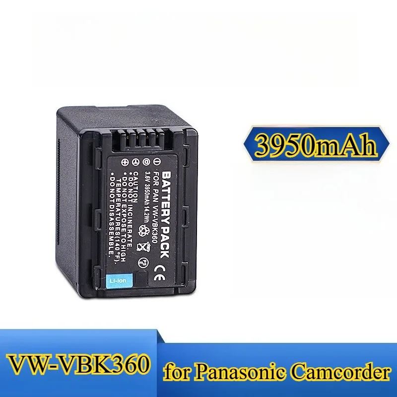 3950mah-vw-vbk360-バッテリー-パナソニック-hc-vbk180-hc-tm55-hc-sd80-hc-hs80-高容量-hc-sd60-hc-tm90-ビデオカメラ用