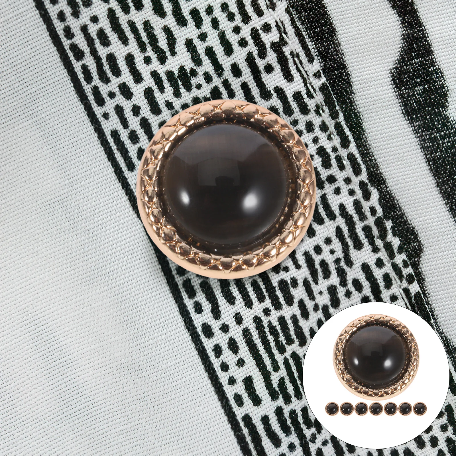 20 قطعة أزرار معدنية مستديرة عتيقة أزرار معطف الخياطة المتينة بديلة لبدلات الخياطة زر معطف معدني #5