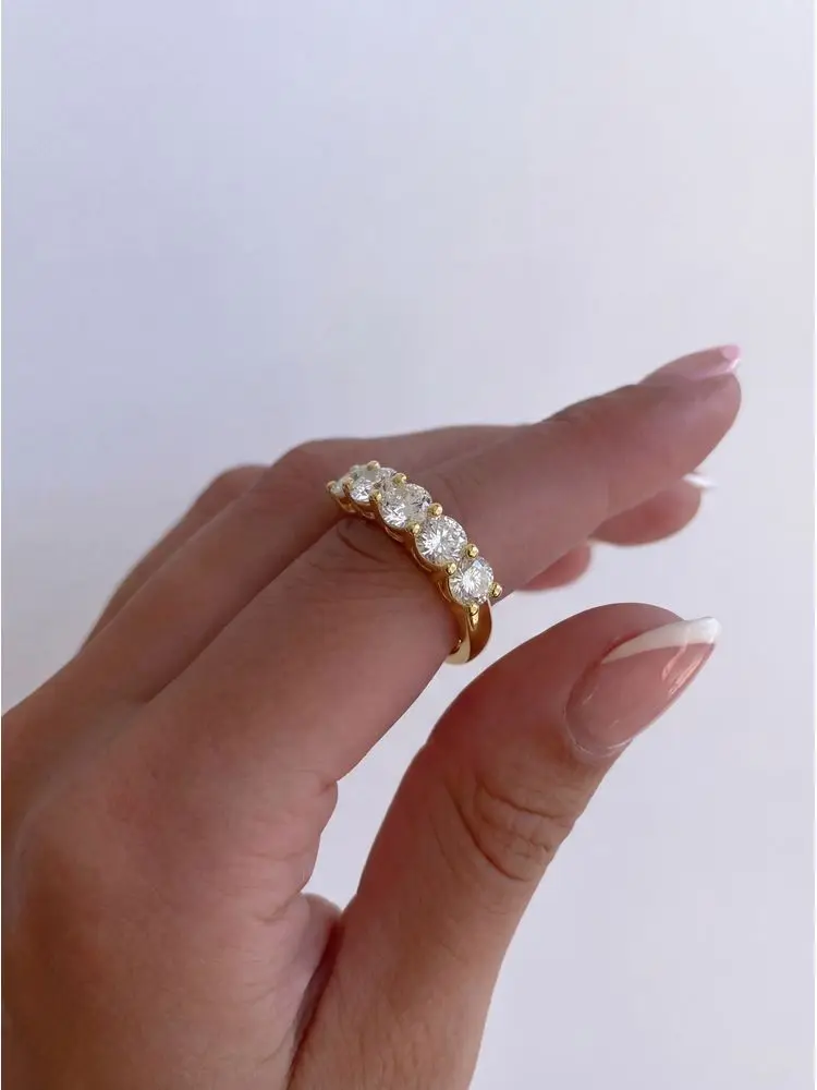 Women's 925 Sterling Silver Sparkling Classic Zircon Ring