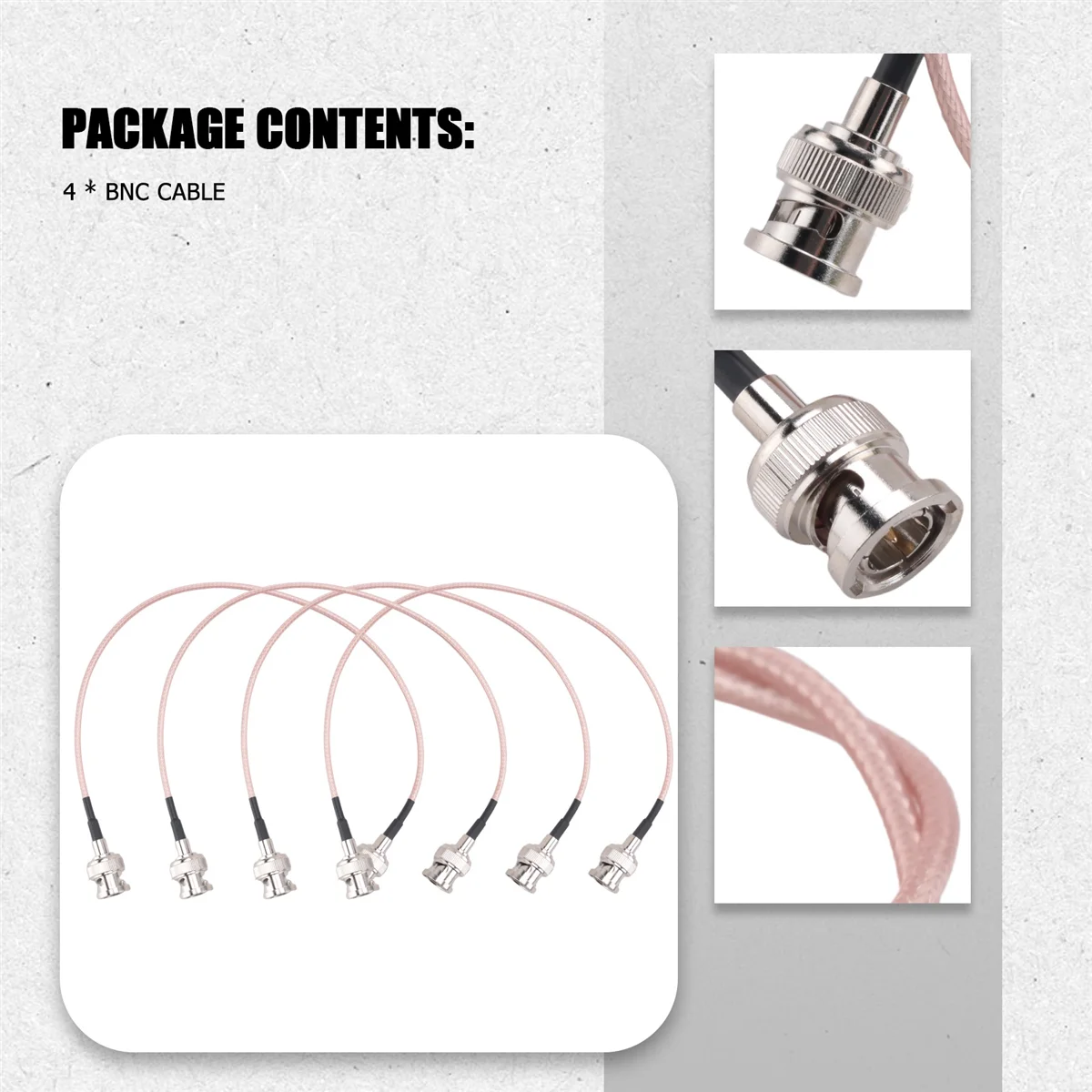 4 pces 3g hd sdi cabo bnc 30cm 75 ohm para câmeras equipamentos de vídeo bmcc suporta HD-SDI 3g-sdi 4k 8k cabo de vídeo e