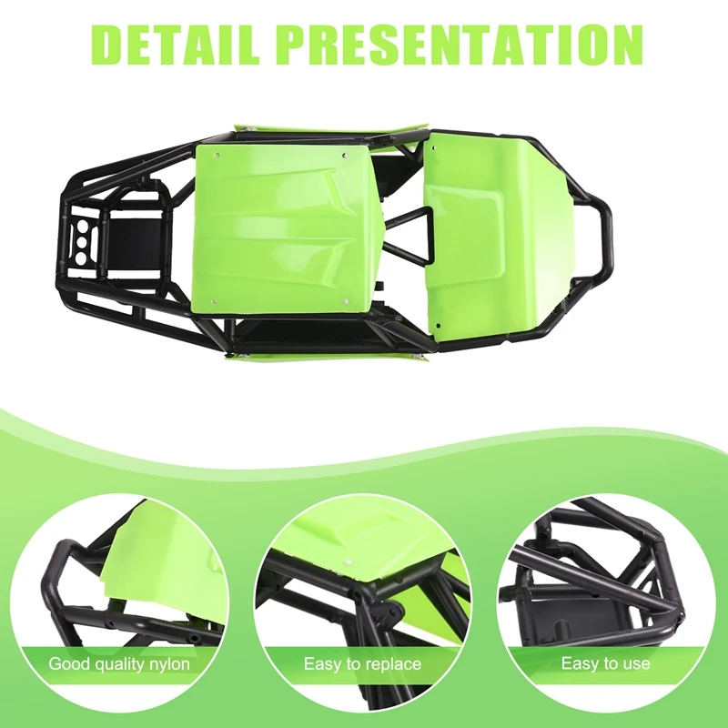 Rock Tarantula Nylon Buggy-Body Shell Ch is Kit for 1/18 RC Crawler TRX4M Upgrade Green